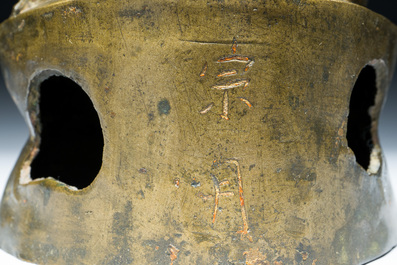 Bouddha en bronze dor&eacute;, Chine, 17/18&egrave;me