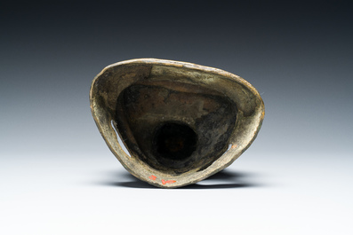 Bouddha en bronze dor&eacute;, Chine, 17/18&egrave;me