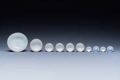Une collection en porcelaine de Chine 'Bleu de Hue' pour le Vietnam, 19&egrave;me