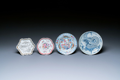 Een diverse collectie Chinees porselein, Kangxi en later