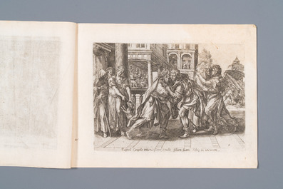 Maarten de Vos, Gerard de Jode, et d'apr&egrave;s Teniers &amp; Brouwer: Huit gravures, 16&egrave;m&egrave; et post&eacute;rieur