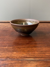 Bol &agrave; th&eacute; en porcelaine de Chine Jian &agrave; d&eacute;cor de fourrure de li&egrave;vre, Song