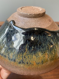 Bol &agrave; th&eacute; en porcelaine de Chine Jian &agrave; d&eacute;cor de fourrure de li&egrave;vre, Song