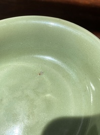 A Chinese Longquan celadon bowl, Ming