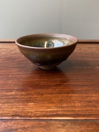 Bol &agrave; th&eacute; en porcelaine de Chine Jian &agrave; d&eacute;cor de fourrure de li&egrave;vre, Song