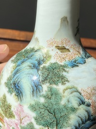 Two Chinese famille rose vases, 20th C.