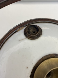 A Chinese blue and white 'Bleu de Hue' water pipe for the Vietnamese market, 19th C.