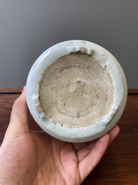 A Chinese blue and white 'Shou' tripod censer, Kangxi