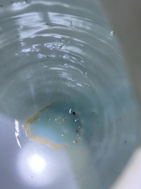 Een Chinese blauw-witte wijnkan met kylins, Transitie periode