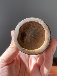 Two Chinese bamboo brush pots, 'bitong', signed Gu Heng 顧恆 and Lu Cheng 呂城, one dated 1876