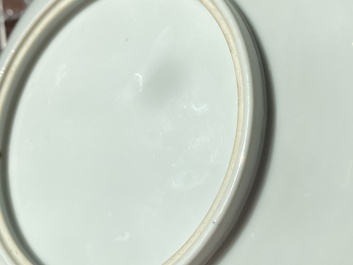 Three Chinese famille rose plates, signed Wang Xiliang 王锡良 and Zeng Fuqing 曾福慶, dated 1936