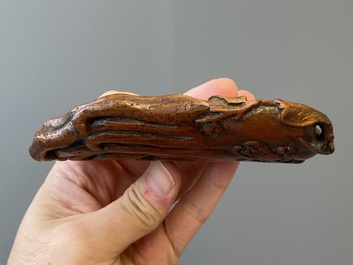 Main de Bouddha en bois de bambou sculpt&eacute;, Chine, 17/18&egrave;me