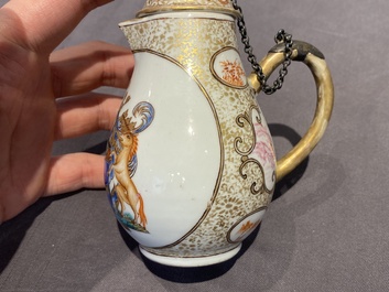 Un service &agrave; th&eacute; de 21 pi&egrave;ces en porcelaine de Chine aux armes de 'Van der Cruyce' pour le march&eacute; belge, Qianlong
