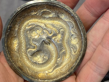 A Chinese four-piece silver tea set, Jiu Jiang Qing He Huan 九江 慶和 煥 mark, 19th C.