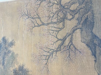 Zhou Chen 周臣 (1460-1535): 'Mountainous landscape', ink on silk
