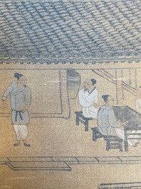 Zhou Chen 周臣 (1460-1535): 'Mountainous landscape', ink on silk