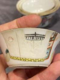 A set of seven Chinese famille rose nesting bowls, Daoguang
