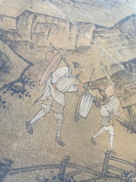 Zhou Chen 周臣 (1460-1535): 'Mountainous landscape', ink on silk