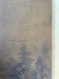 Zhou Chen 周臣 (1460-1535): 'Mountainous landscape', ink on silk