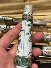 Acht Chinese famille verte mesheften, Kangxi