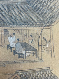 Zhou Chen 周臣 (1460-1535): 'Mountainous landscape', ink on silk