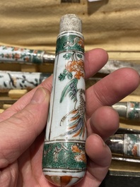Acht Chinese famille verte mesheften, Kangxi