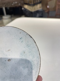 A rare Chinese yellow-ground Canton enamel spittoon, Qianlong