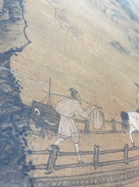 Zhou Chen 周臣 (1460-1535): 'Mountainous landscape', ink on silk