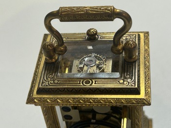 Horloge en bronze dor&eacute;, marque de Heng Da Li 亨达利, Shanghai, Chine, 19/20&egrave;me