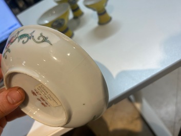 Une collection vari&eacute;e en porcelaine de Chine &agrave; fond jaune, 19/20&egrave;me
