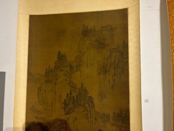Zhou Chen 周臣 (1460-1535): 'Mountainous landscape', ink on silk