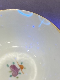 Een Chinees ijzerrood en verguld 36-delig 'Shou' servies, Tongzhi merk en periode