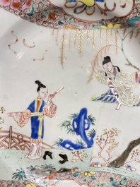 Twee paar Chinese famille rose borden, Yongzheng