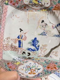 Twee paar Chinese famille rose borden, Yongzheng