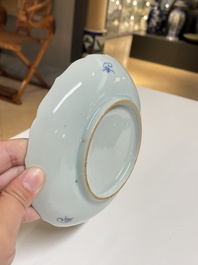 Een diverse collectie blauw-wit Chinees porselein, 19/20e eeuw
