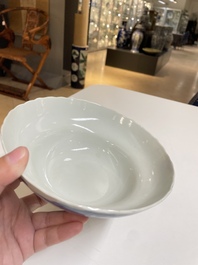 Een diverse collectie blauw-wit Chinees porselein, 19/20e eeuw