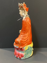 Doumu en porcelaine de Chine famille rose, marque de Zhu Mao Ji Zao 朱茂記造, R&eacute;publique