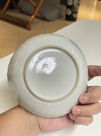Een diverse collectie blauw-wit Chinees porselein, 19/20e eeuw