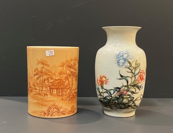 Een diverse collectie Chinees porselein, 19/20e eeuw