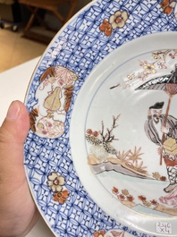 Twee paar Chinese famille rose borden, Yongzheng