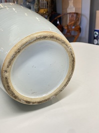 Quatre vases en porcelaine de Chine qianjiang cai, 19/20&egrave;me