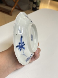 Een diverse collectie blauw-wit Chinees porselein, 19/20e eeuw