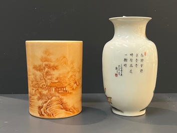Een diverse collectie Chinees porselein, 19/20e eeuw