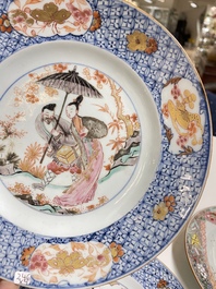 Twee paar Chinese famille rose borden, Yongzheng