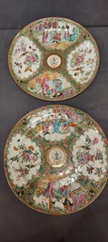 Een Chinees Canton famille rose 41-delig servies met het wapen van Ormiston voor de Schotse markt, 19e eeuw