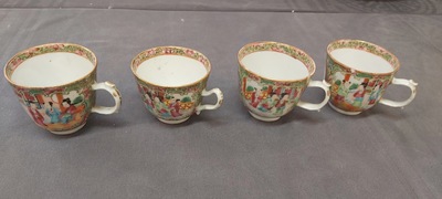 Een Chinees Canton famille rose 41-delig servies met het wapen van Ormiston voor de Schotse markt, 19e eeuw