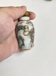 Six tabati&egrave;res en porcelaine de Chine, 19/20&egrave;me