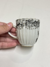 Six Chinese famille rose and grisaille export porcelain wares, Qianlong