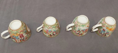 Een Chinees Canton famille rose 41-delig servies met het wapen van Ormiston voor de Schotse markt, 19e eeuw