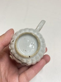 Six Chinese famille rose and grisaille export porcelain wares, Qianlong